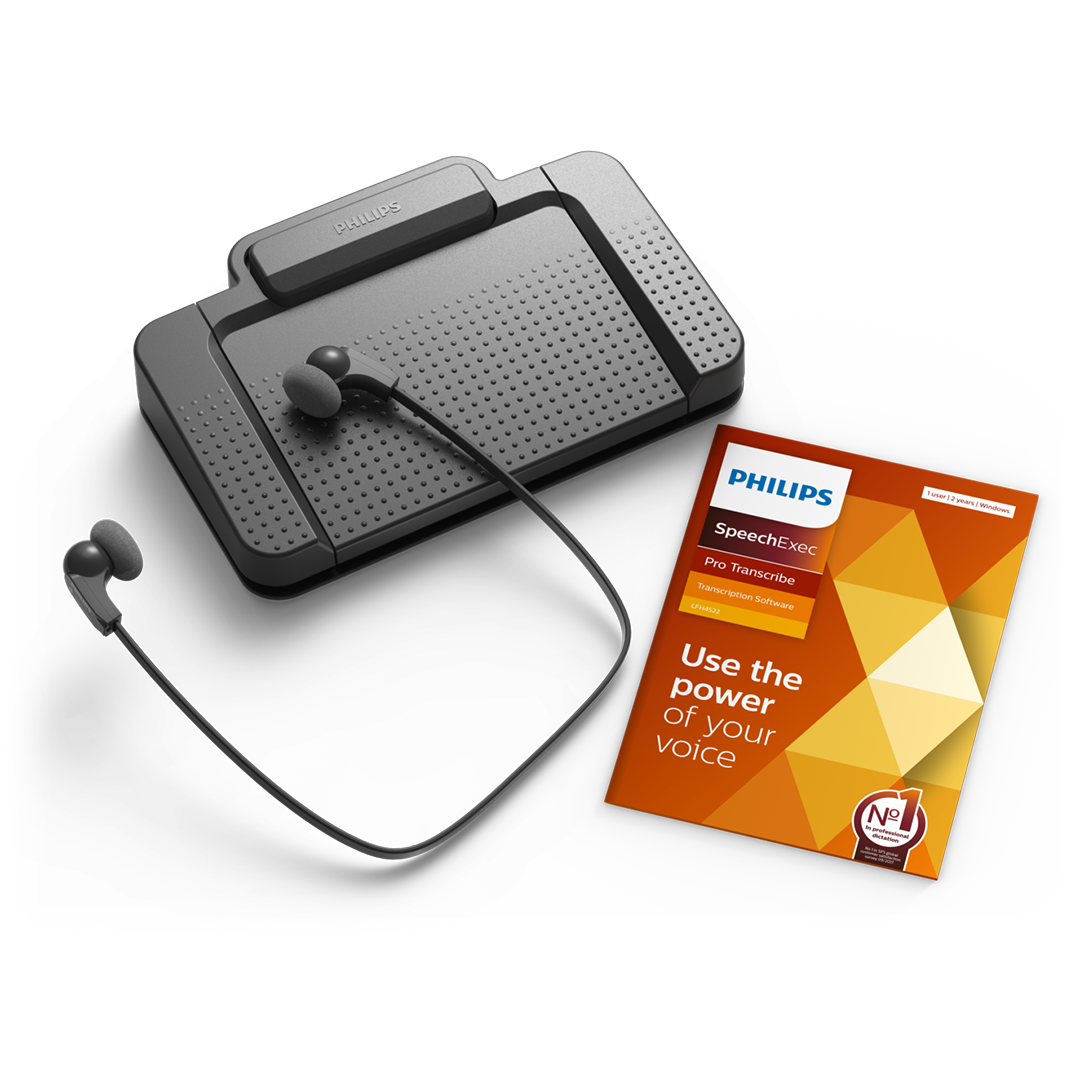 Philips SpeechExec Pro Transcription Set + SpeechExec Pro Transcribe 11 - 2 year license key LFH 7277/08
