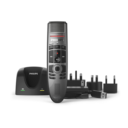 Philips SpeechMike Premium Air wireless dictation microphone SMP 4000